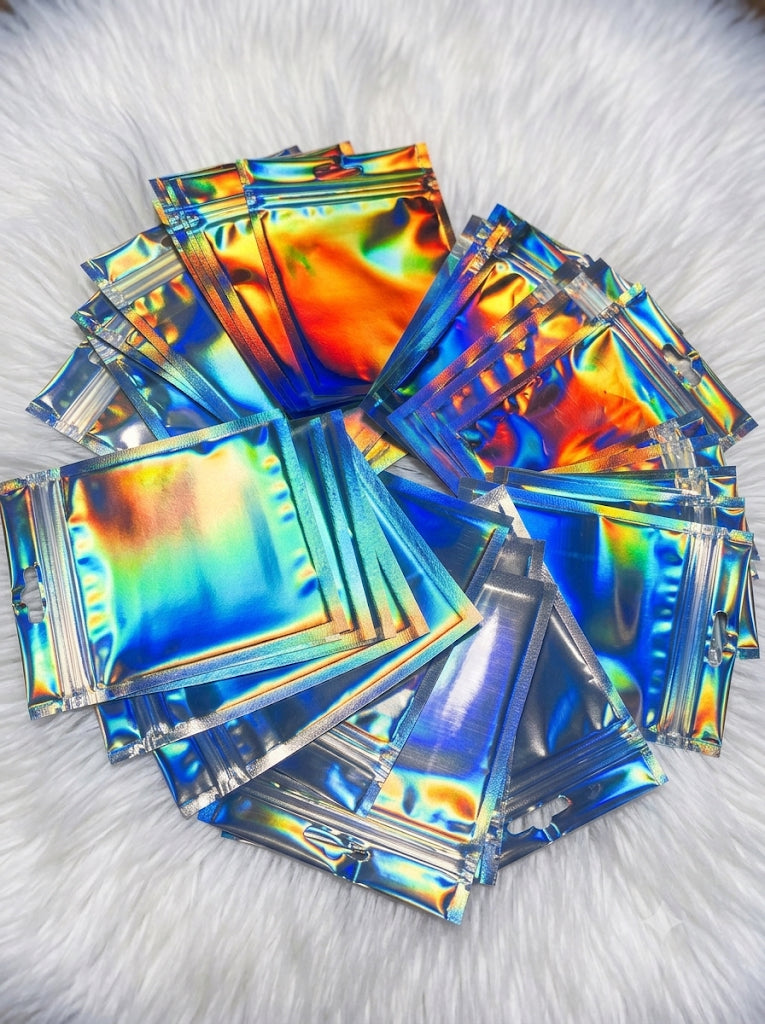 Colorful Holographic Product Bags